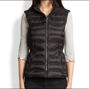 Almost  new black vest by Burberry